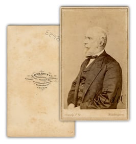 Robert E. Lee Signed CDV, Rare Post-War Brady Pose