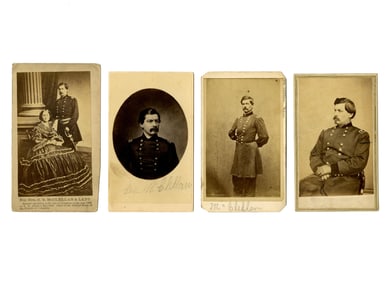 Four General George B. McClellan Cartes de Visite