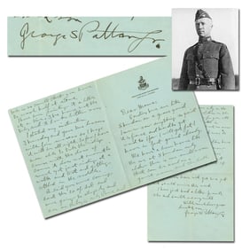 George Patton ALS to His "Dearest Mama" From Cavalry School