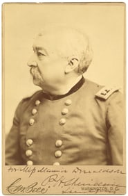 Gen. Philip Sheridan Signed Cabinet Card to Daughter of Friend of R.B. Hayes