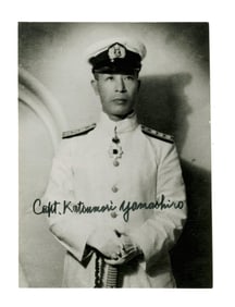 Capt. Katsumori Yamashiro, Commander Who Collided with JFK's PT-109, Signed Photo