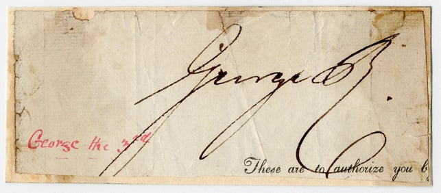 George IV Elegant Signature