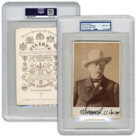 Otto von Bismarck PSA GEM MT 10 Dashing Pilartz Cabinet Card