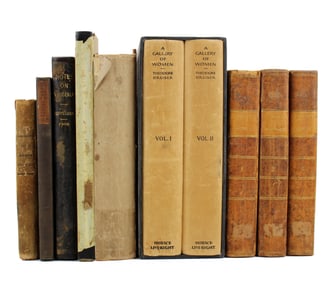 [Dealer's Lot] Collection of 7 Books from 1828-1934, Three Signed