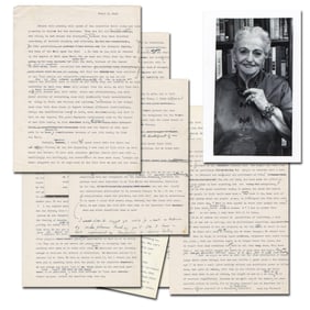 Pearl Buck Hand-Annotated Speech On U.S. Relations With Asia