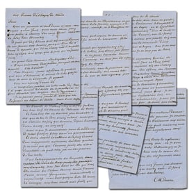 Alexandre Dumas Handwritten Signed Manuscript on Prison Reform in Italy
