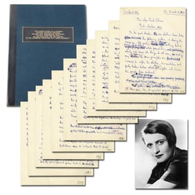 Ayn Rand 11pp Handwritten Draft on Political Elections in 1962, For Her Column in the Los Angeles