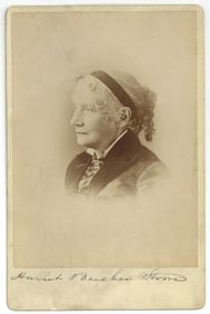 Harriet Beecher Stowe Signed Cabinet Card, Fantastic!