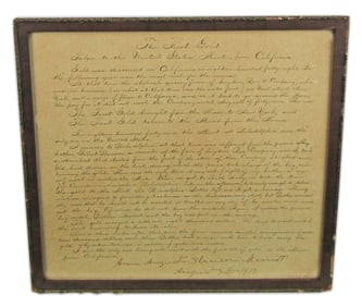 CA Gold Rush Document Signed by Anne Augusta Slauson Merritt, Self-Proclaimed Last Living Witness To