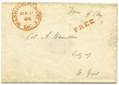 Henry Clay Sends Free Frank to Hamilton's Son