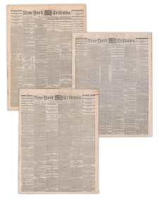 (3) 1865 Post-War Newspapers Reporting on Baseball, African Americans, & More!