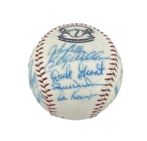 Aaron, Spahn, Williams, Perry and 16 More HOFers & Greats - JSA Excellent