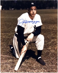 Boldly Signed Joe DiMaggio Photo