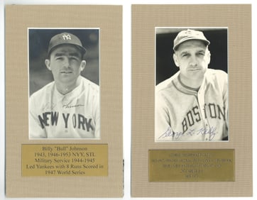 Bull Johnson and Highpockets Kelly Vintage SPs, with JSA Certificates