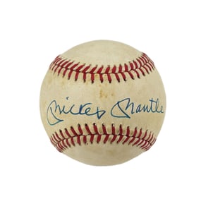 Mickey Mantle Signed Baseball, PSA/DNA Authentication