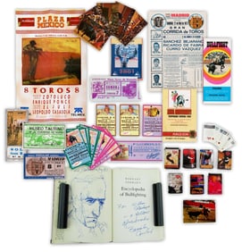 Huge Bullfighting Memorabilia Archive, 170+ Pcs: Tickets, Programs, Trading Cards, Plus Conrad's
