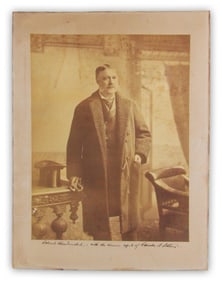 Chester Arthur Enormous 20" x 26" Presentation Photo to Union Solider Col. Charles Treichel