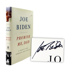 Joe Biden Signed 1st Edition of "Promise Me, Dad"