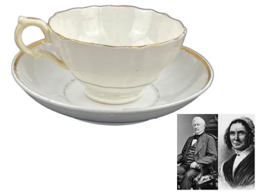 Millard Fillmore's Personally Owned Teacup and Saucer, Ex: Sotheby's