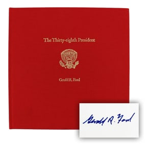 Gerald R. Ford Signed Commemorative Book: "The Thirty-eighth President”, PSA