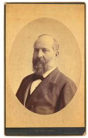 Incredible James Garfield Extra Large Cabinet Photo by Bogardus, NY