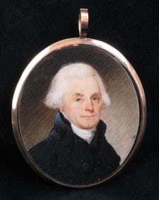 Among the Most Important Jefferson Relics Extant! Portrait Miniature Strongly Attributed to Robert