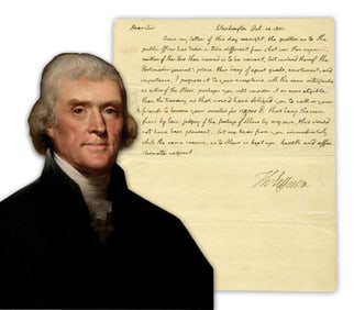 Thomas Jefferson ALS as Pres., Cabinet Level Appointment!