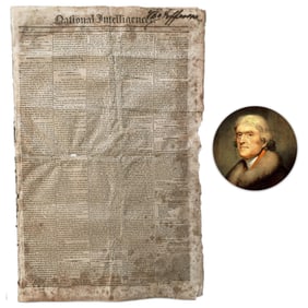 Thomas Jefferson "National Intelligencer" July 1815 Issue