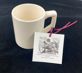 Kennedy's Personally Owned Stoneware Mug, Ex: Sothebys