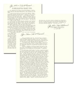 Officer Who Captured Oswald, Nick McDonald 3x Signed Report