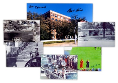Kennedy Assassination, Lot of 6 Signed Photographs: Morman, Hill, Paine, & More!