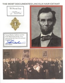 Abraham Lincoln Hair Relic