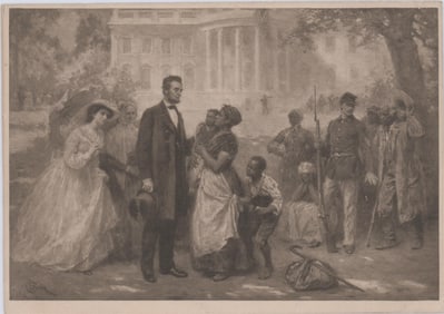 Lincoln & the Contrabands, An Incredible Engraving Symbolizing Liberation!