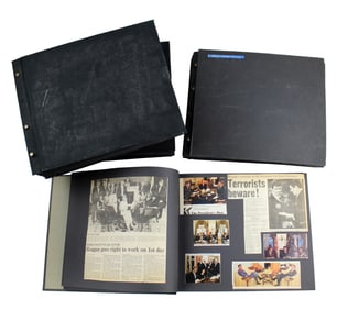 Ronald Reagan 4 Huge Scrapbook Albums: Hollywood to Presidency, 1938-1982
