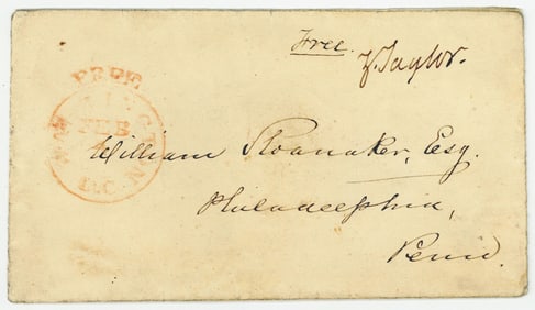 Zachary Taylor Free Frank as President - Gorgeous and Rare!