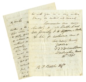 Martin Van Buren Rare Lengthy ALS as President to His Attorney General