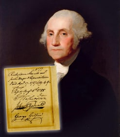 George Washington Signed 1788 Potomac Co. Receipt