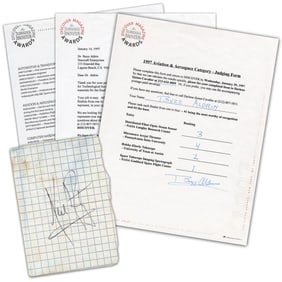 Apollo XI Astronauts Neil Armstrong & Buzz Aldrin Autographs