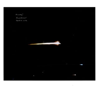Frank Borman "Re-Entry!" Sight Photograph, with Zarelli LOA & Novaspace COA