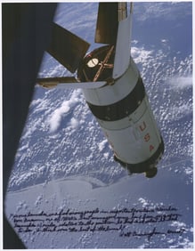 Walt Cunningham Apollo 7 Signed Photo, Gorgeous & Mentions von Braun! With Zarelli COA