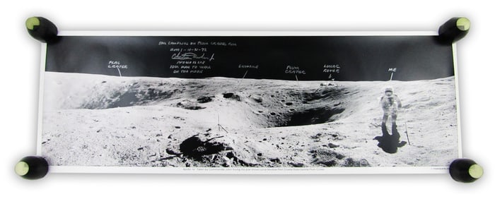 Charlie Duke Signed & Annotated Photograph, Zarelli LOA