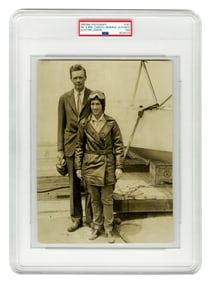 Charles & Anne Lindbergh ca. 1932, PSA Type I Press Photo