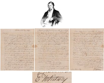 Eli Whitney Cotton Gin Inventor Creates Metal Apparatus to Not "impede the progress of the science