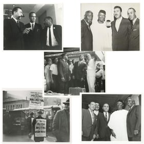 Civil Rights: Robinson, Ali, Malcolm X and NAACP Supporters Original Photos