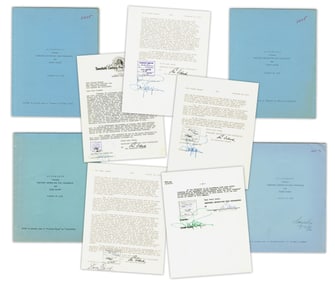 Ginger Rogers & James Cagney (4) Signed Studio Contracts, 1951-1956; Ex. Forbes