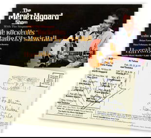 Merle Haggard Boldly Signed Mailer, ca. 1976