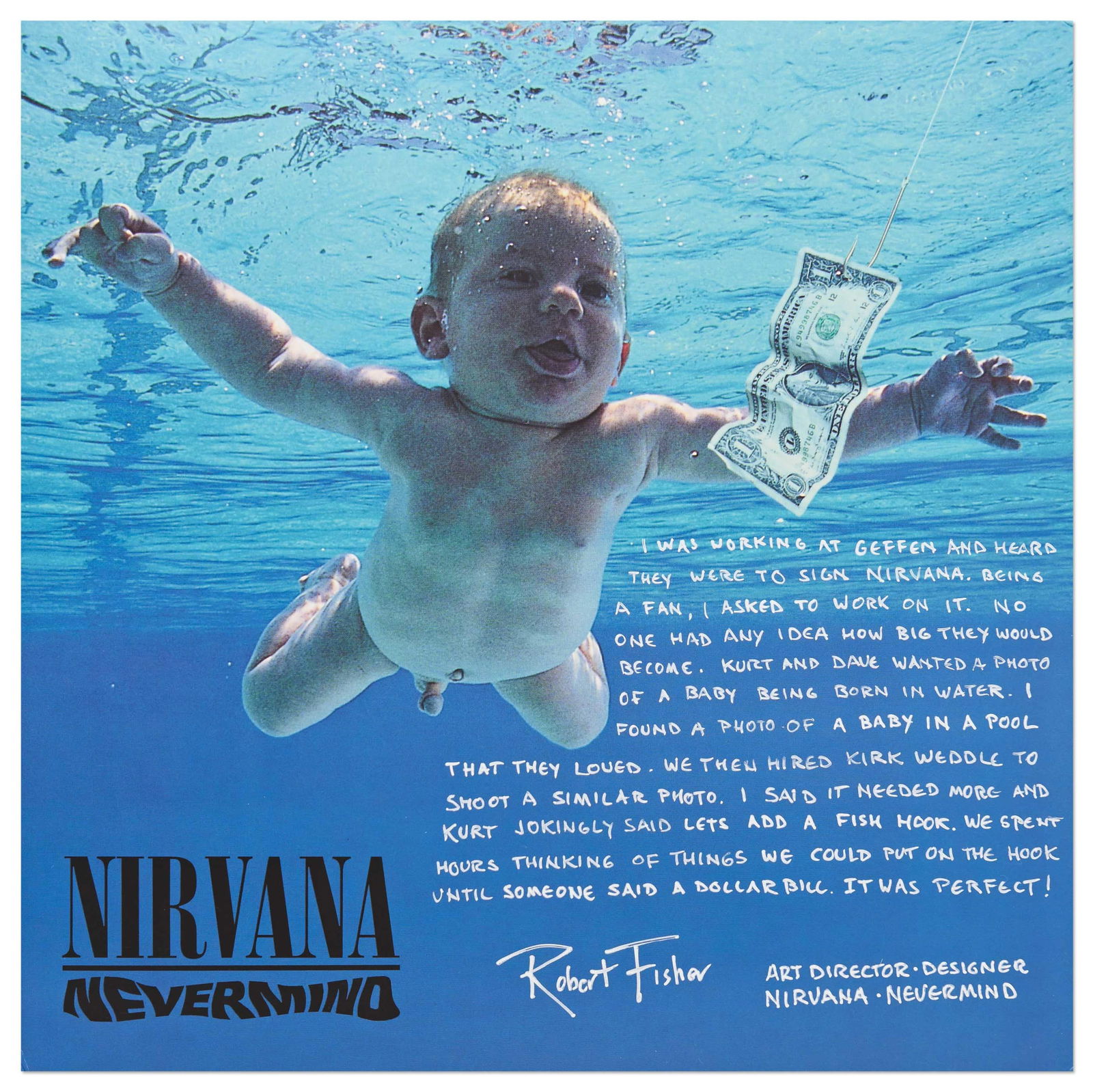 Robert Fisher Signed Nirvana Album "Nevermind" With LOA (1 of 4)