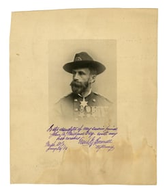 Francis E. Brownell Presentation Portrait Signed to Daughter of Former Employer
