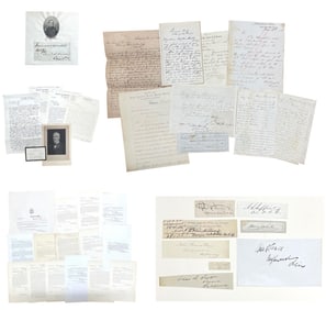 Civil War Archive Over 35 items, Autographs, Letter Groups and General Orders