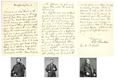 William B. Franklin to William F. Smith on Drinking with Grant!
